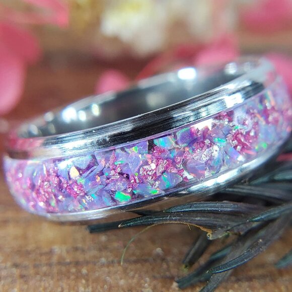 "French Garden" with Amethyst de France & Purple Opal - Picture 6 of 9